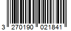 Barcode 3270190021841