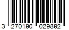Barcode 3270190029892