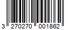Barcode 3270270001862