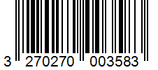 Barcode 3270270003583