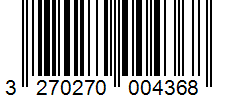 Barcode 3270270004368
