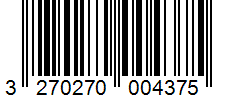 Barcode 3270270004375