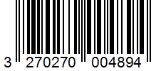 Barcode 3270270004894