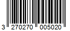 Barcode 3270270005020