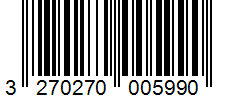 Barcode 3270270005990