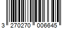 Barcode 3270270006645