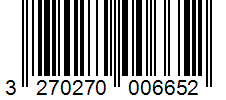 Barcode 3270270006652