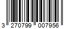 Barcode 3270799007956