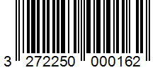 Barcode 3272250000162