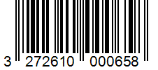 Barcode 3272610000658