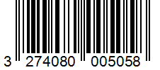 Barcode 3274080005058