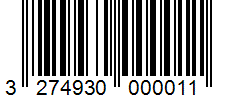 Barcode 3274930000011