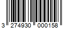 Barcode 3274930000158