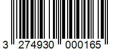 Barcode 3274930000165