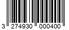 Barcode 3274930000400