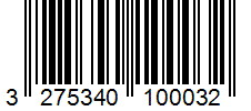 Barcode 3275340100032