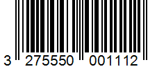 Barcode 3275550001112