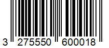 Barcode 3275550600018