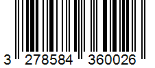 Barcode 3278584360026