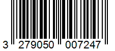 Barcode 3279050007247