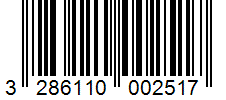 Barcode 3286110002517