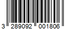 Barcode 3289092001806