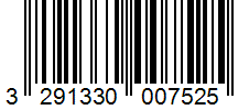 Barcode 3291330007525