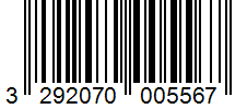 Barcode 3292070005567