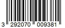 Barcode 3292070009381