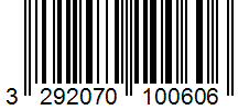 Barcode 3292070100606