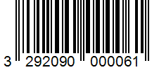 Barcode 3292090000061