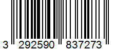 Barcode 3292590837273