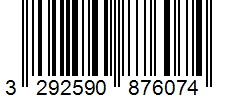 Barcode 3292590876074