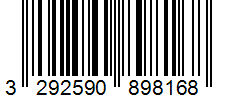 Barcode 3292590898168