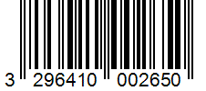 Barcode 3296410002650