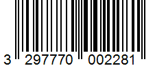 Barcode 3297770002281