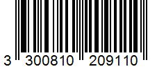 Barcode 3300810209110