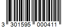 Barcode 3301595000411