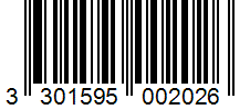 Barcode 3301595002026