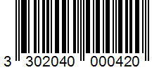Barcode 3302040000420