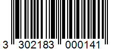 Barcode 3302183000141