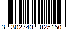 Barcode 3302740025150