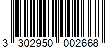 Barcode 3302950002668