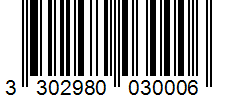 Barcode 3302980030006