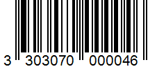 Barcode 3303070000046