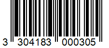 Barcode 3304183000305