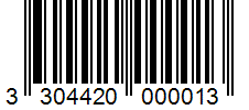 Barcode 3304420000013