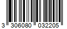 Barcode 3306080032205