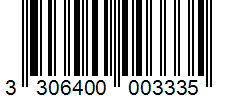 Barcode 3306400003335