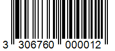 Barcode 3306760000012